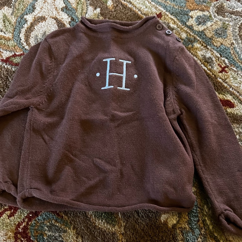 Kelly's Kids Brown Sweater with Monogram